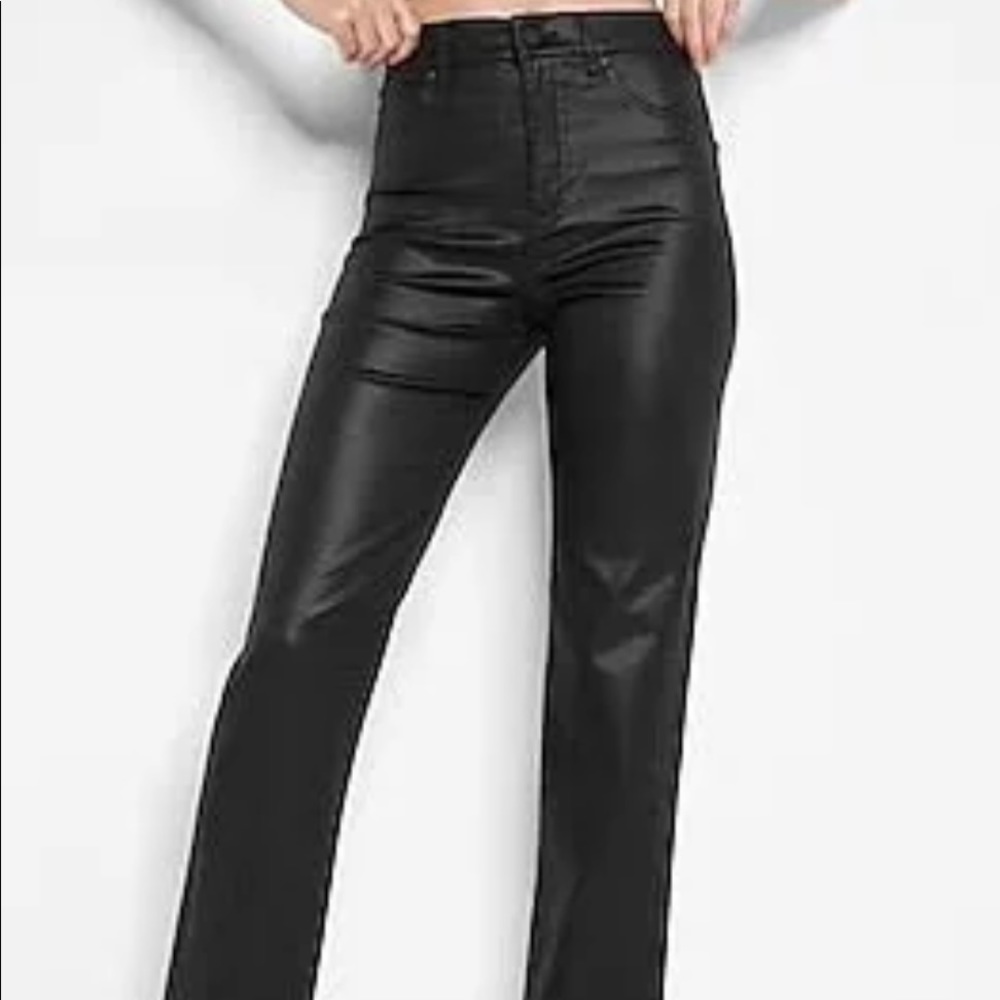 Express Black Leather Pants